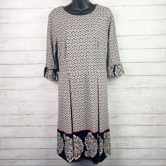 Anthropologie Dresses Anthropologie Aryeh Geometric Paisley Pattern